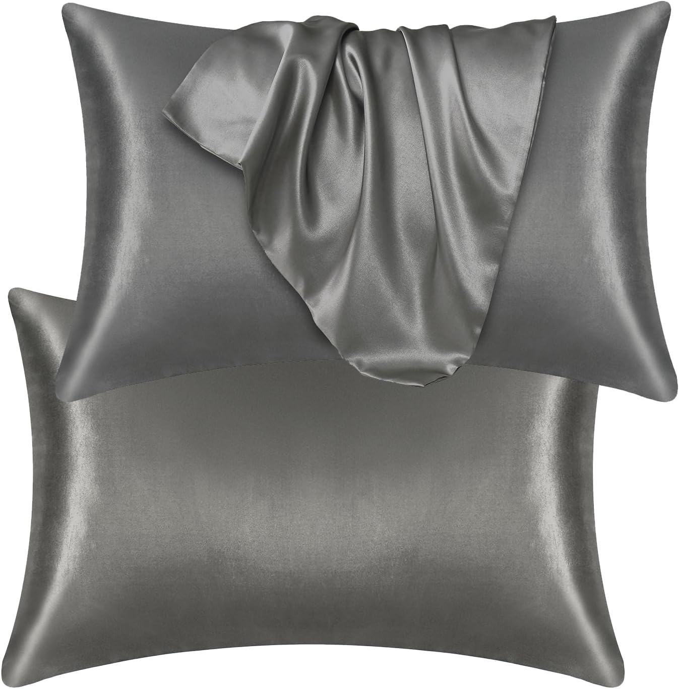 DuShow Satin Pillow Cases, Luxurious Silky Pillow Cases for Hair and Skin, Speci...