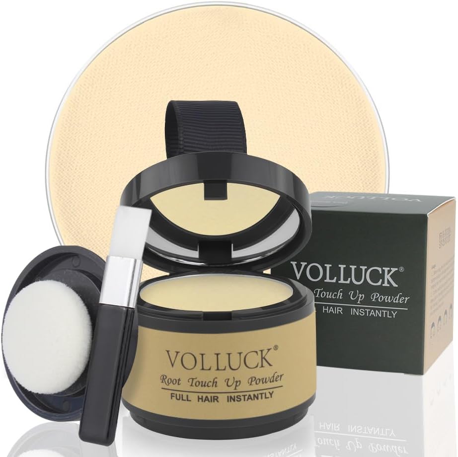 VOLLUCK Root Touch Up Hair Powder, Root Cover Up Hairline Shadow Powder for Thin...