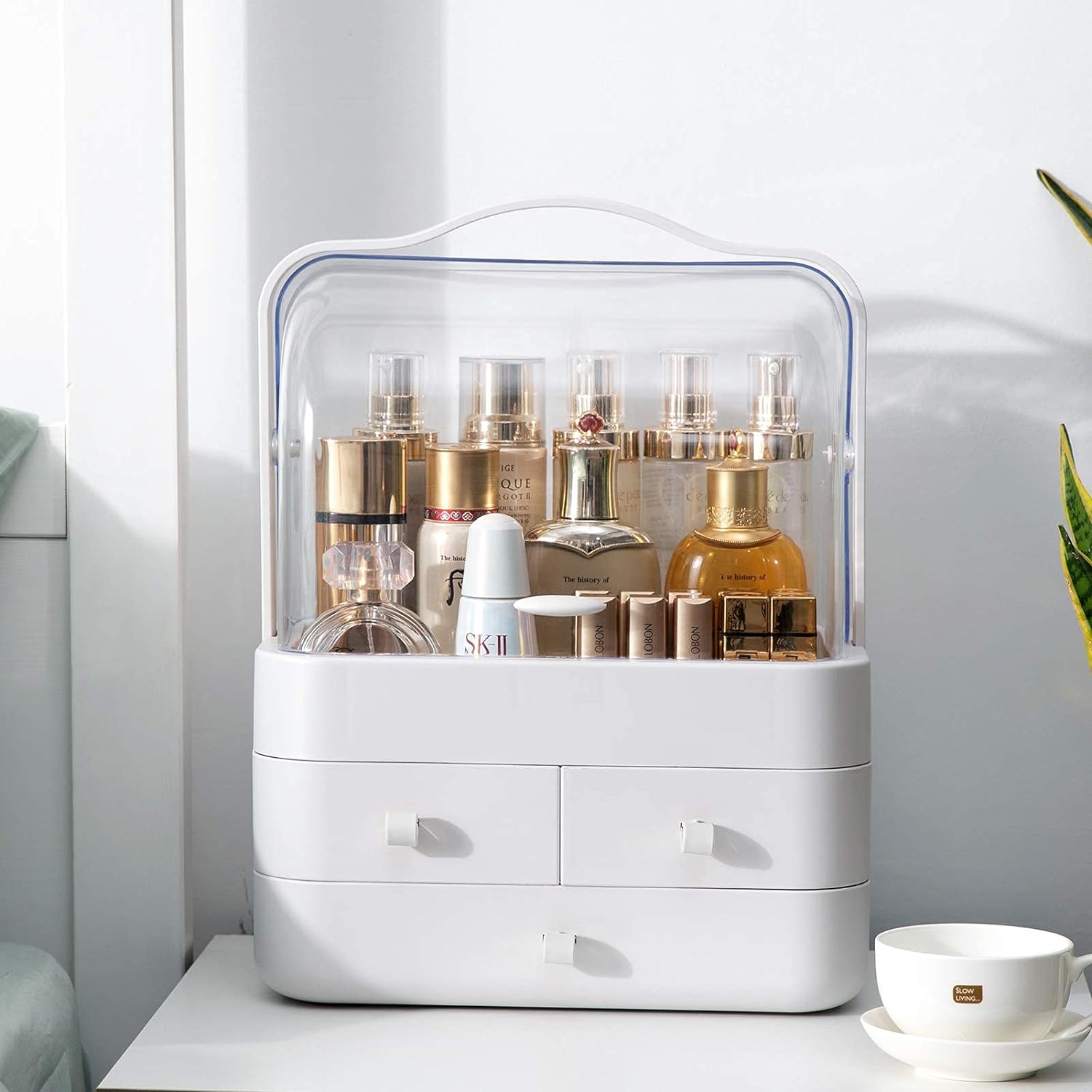 LZDMY Makeup Organiser Storage Drawers, Cosmetic Organisers Acrylic, Skincare Or...