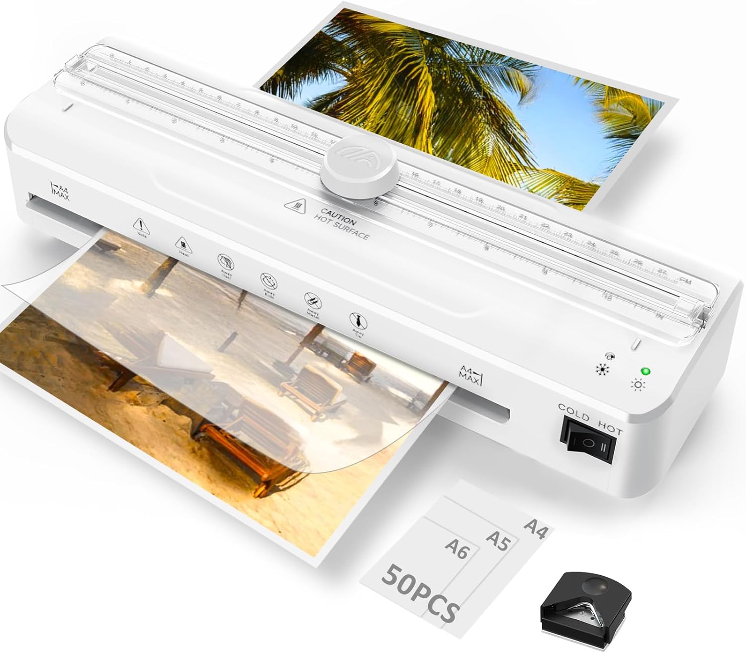 A4 Laminator, Special Laminator Machine with 50 Laminating Sheets, Innovative Bu...