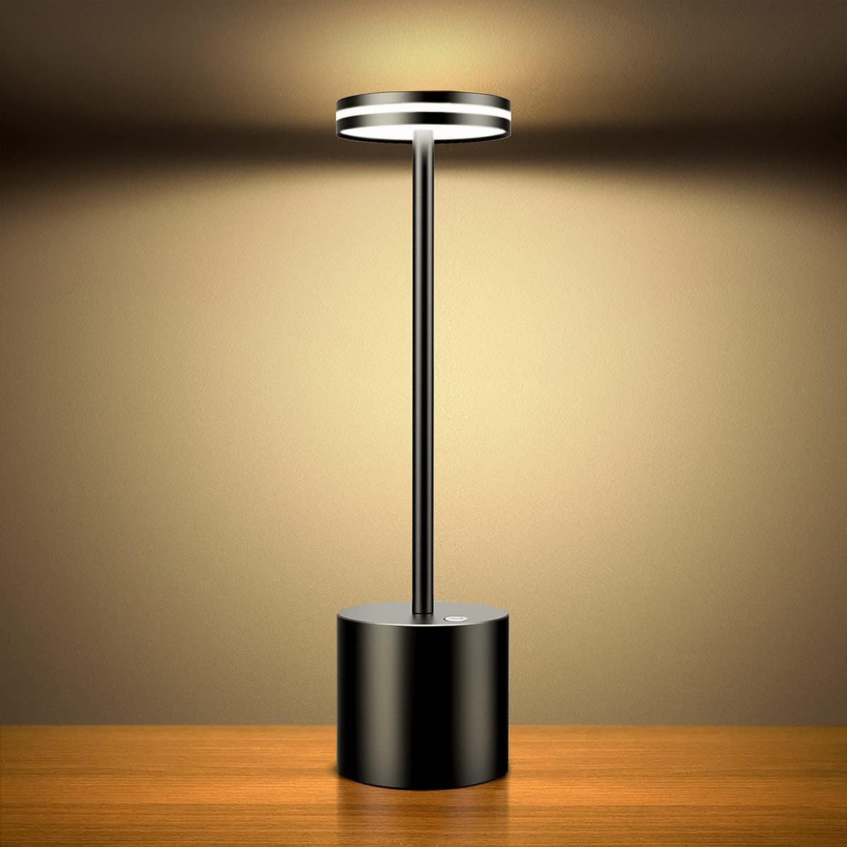 Hapfish Rechargeable Cordless Table Lamp, Special LED Table Lamp with 5000mAh Ba...