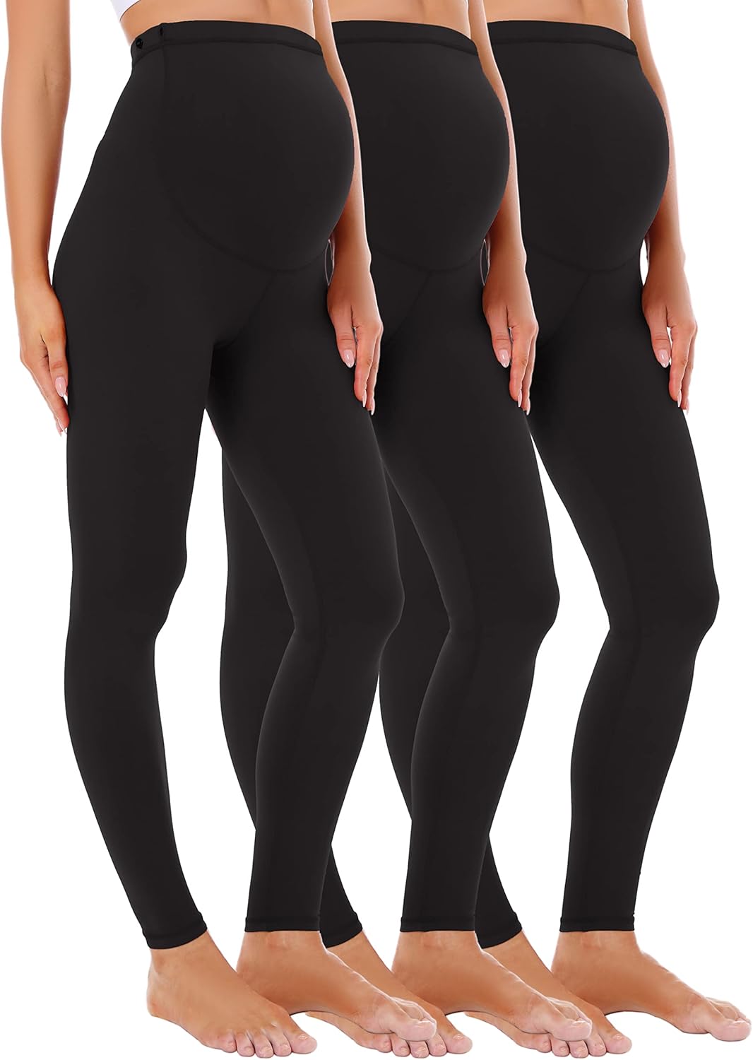 Foucome Women's Over Bump Leggings, Special Super Soft Support Maternity Legging...