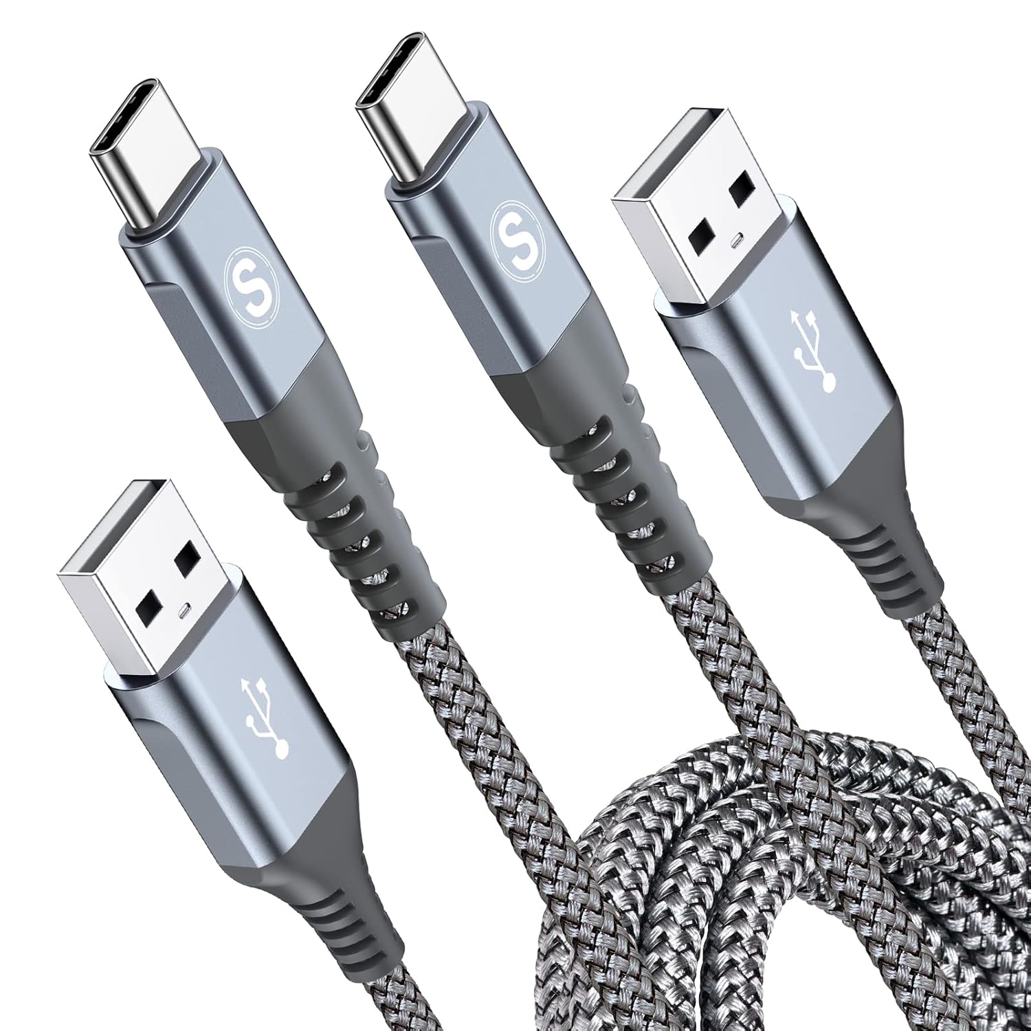 2Pack 2M USB C Cable 3.1A Fast Car Charger cable Compatible for iPhone 16 15 Plu...