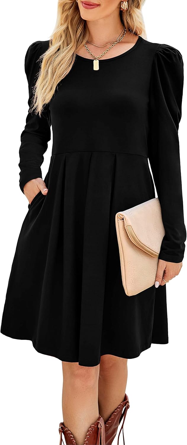 Aokosor Womens Casual Dress, Special Gigot Long Sleeve Dress, Innovative Ladies...