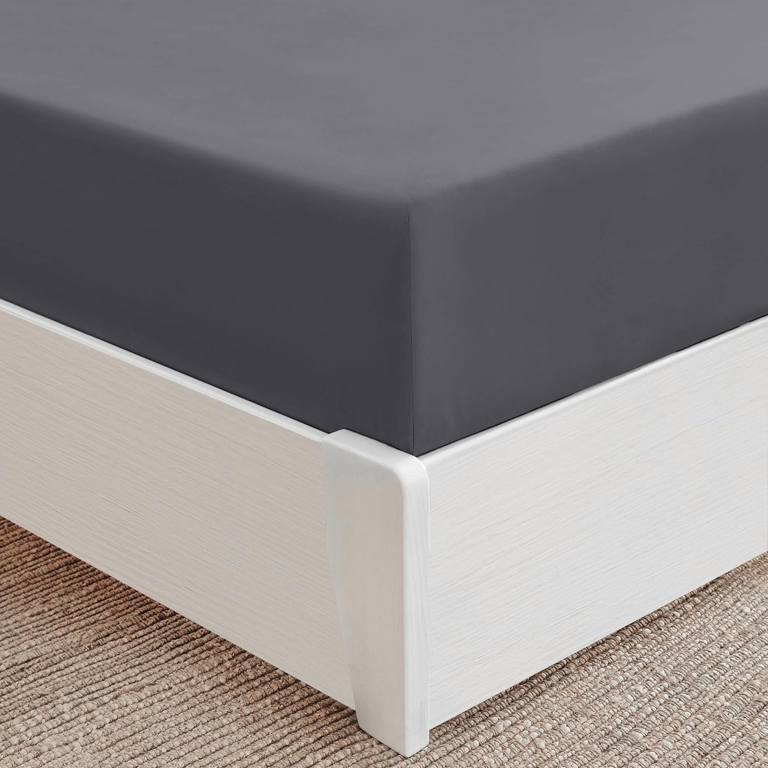 Mellanni King Size Fitted Sheets, Special All Around Elastic Bed Sheets, High-Qu...