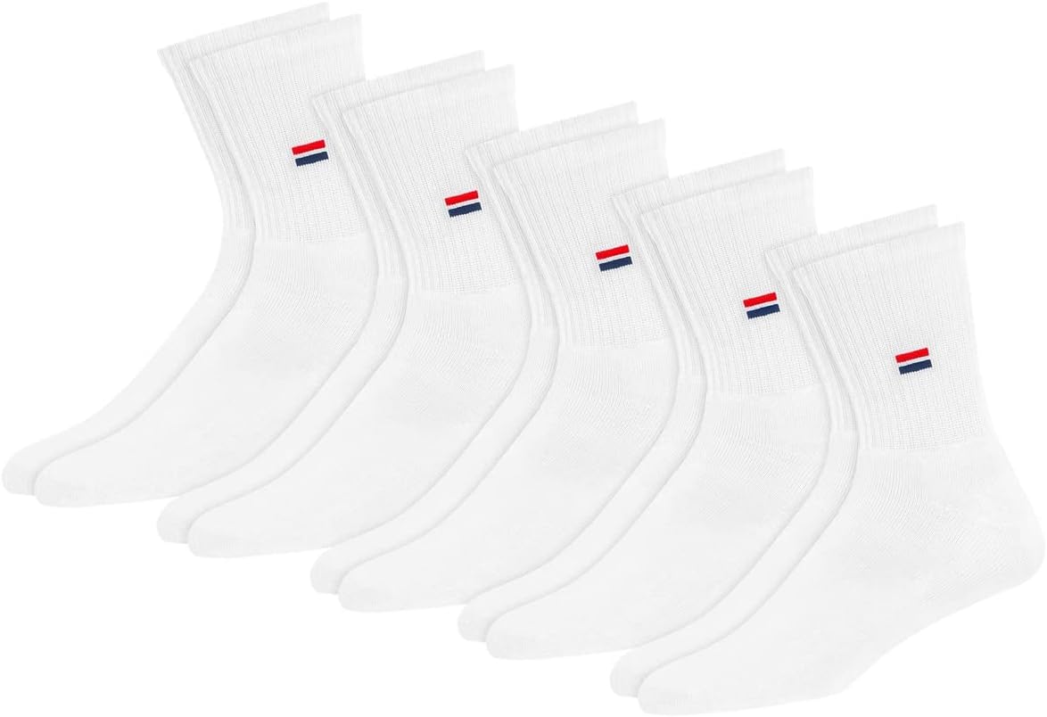NAVYSPORT Men's Socks, Special Cotton Crew Trainer Socks Pack of 5, Innovative M...