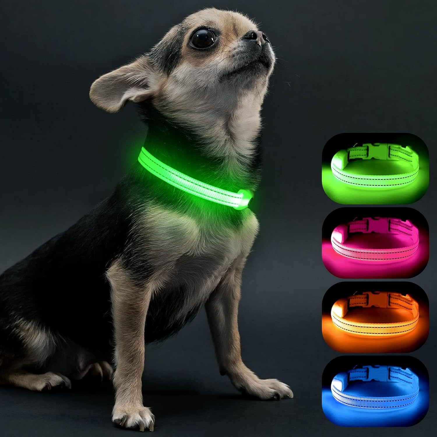 Visinite Light Up Dog Collar, Special Small Dog Collar Light for the Dark, Innov...