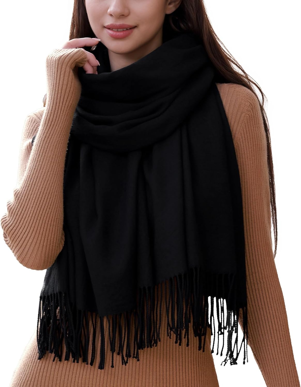 RIIQIICHY Ladies Scarf for Women Scarves Wraps Winter Scarf Pashmina Shawl Weddi...