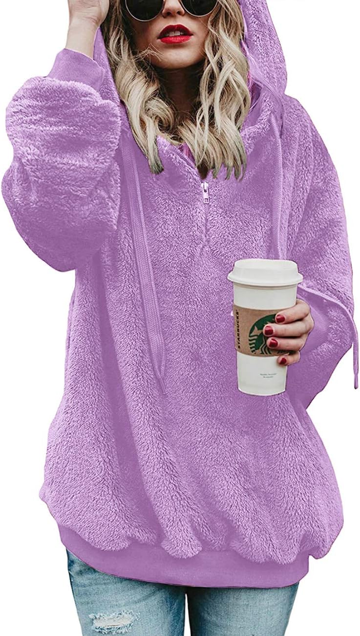 My Fav style Stylish iWoo Teddy Fleece Sweatshirts, Special Women's Casual Doubl...