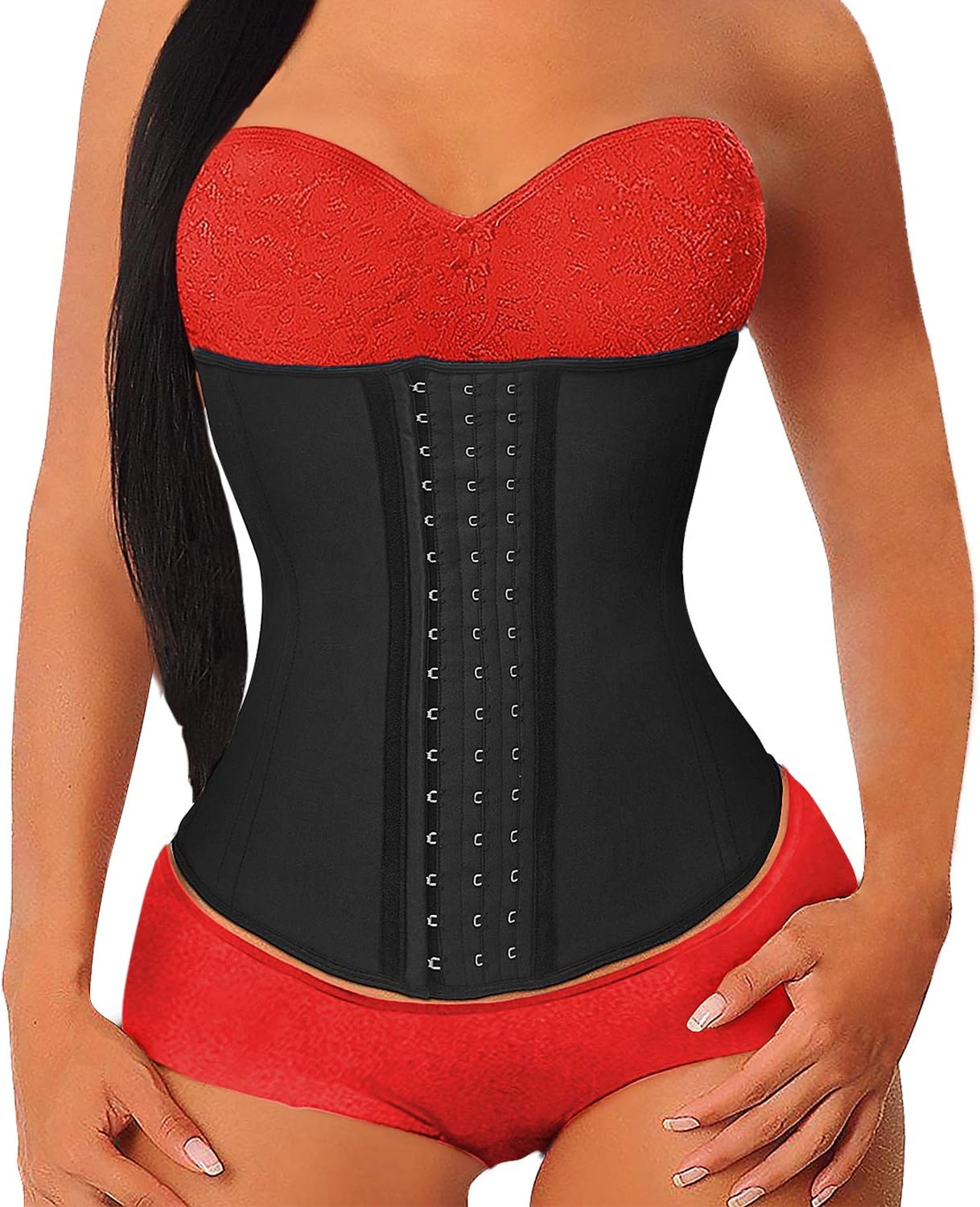 YIANNA Waist Trainer, Special Body Shaper Steel Boned Corset, Innovative Sport T...