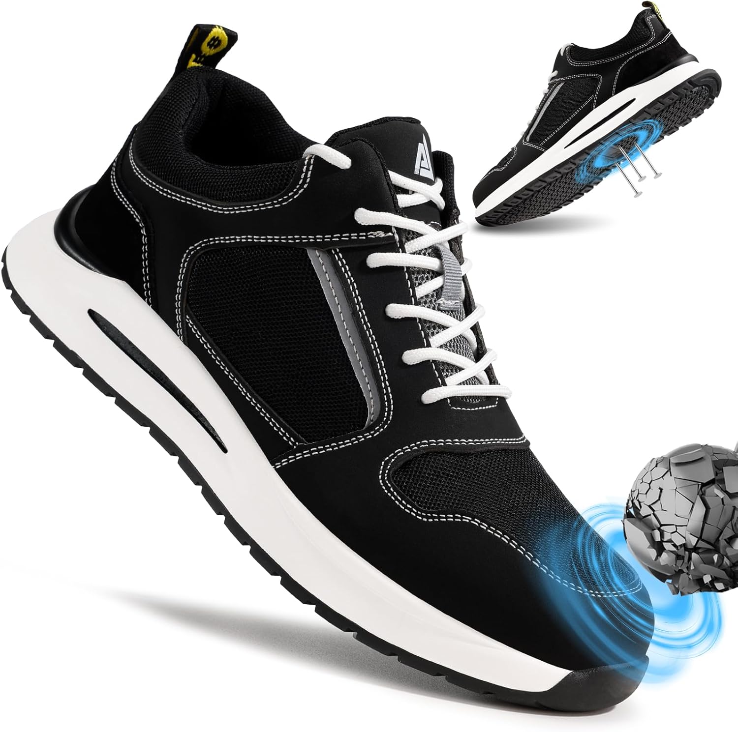 LAoutun Safety Trainers, Special Steel Toe Cap Trainers, Innovative Protective S...