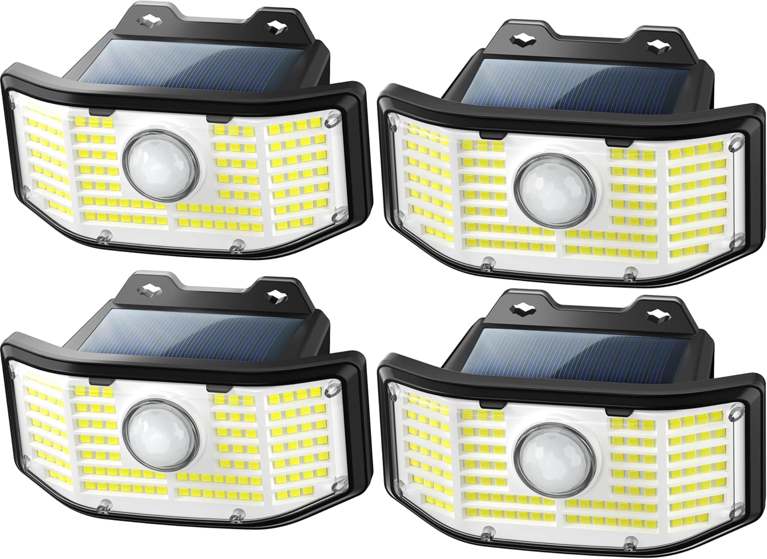 KIBTOY 4 Pieces Solar Security Lights, Special Outdoor Lights with Motion Sensor...