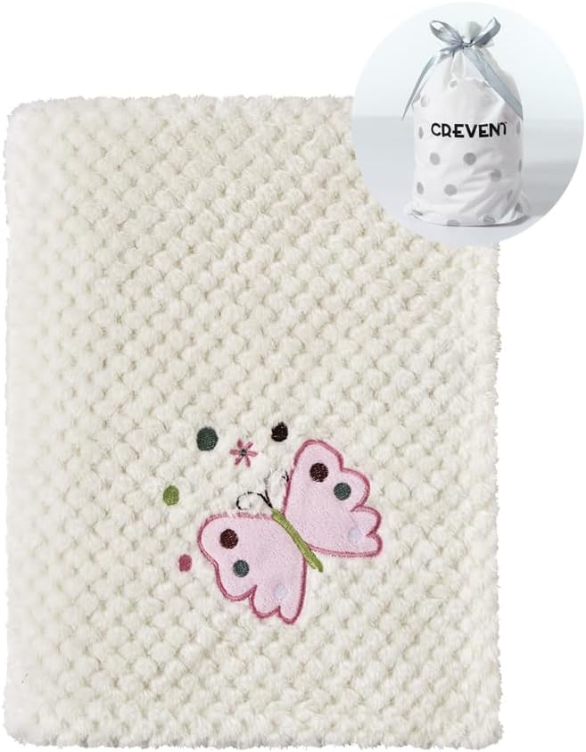 CREVENT Baby Blanket, Special Cozy Fluffy Warm Blanket for Girls Infants Toddler...