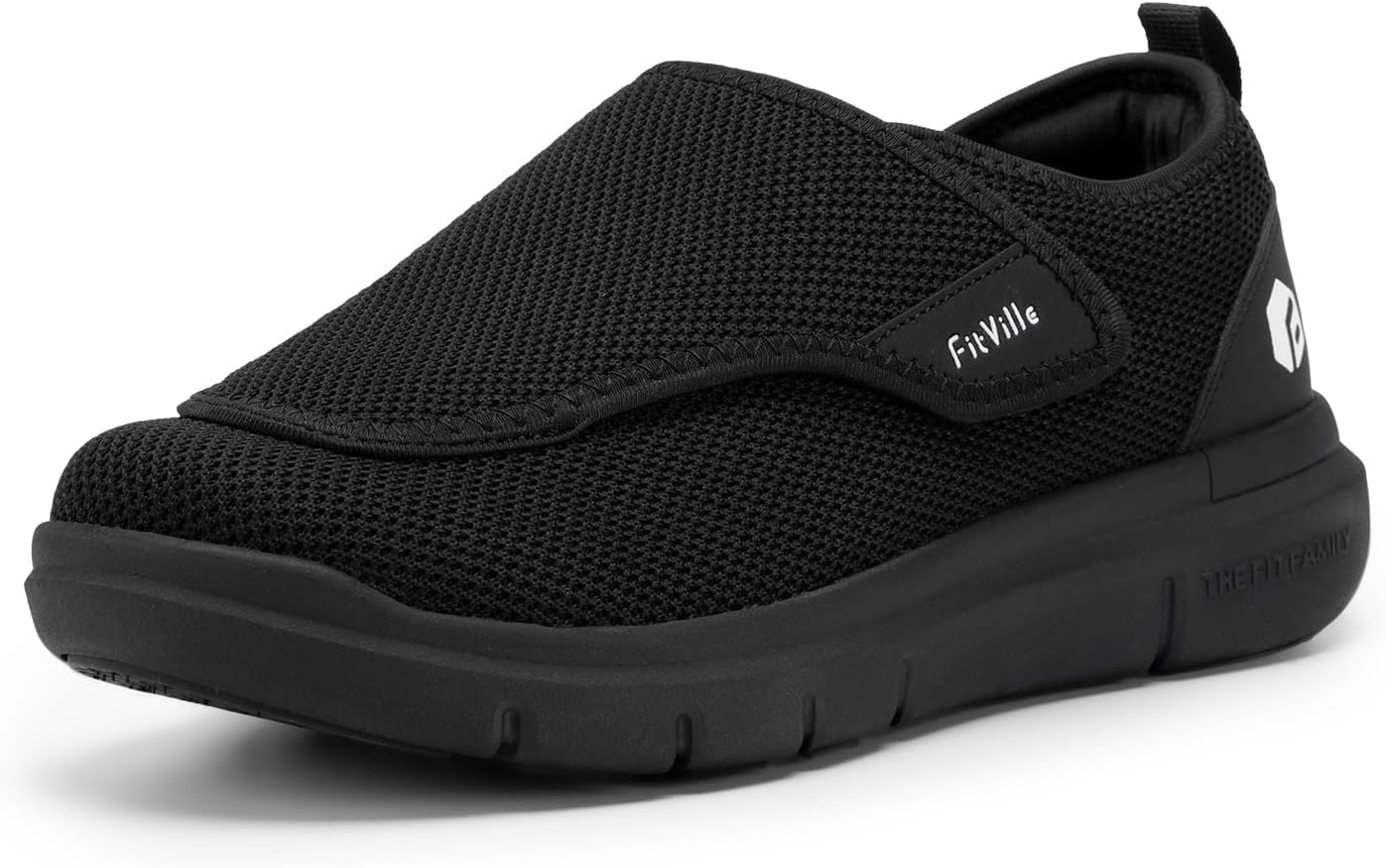 FitVille Women’s Diabetic Shoes, Special Extra Wide Fit Trainers, Adjustable Ort...