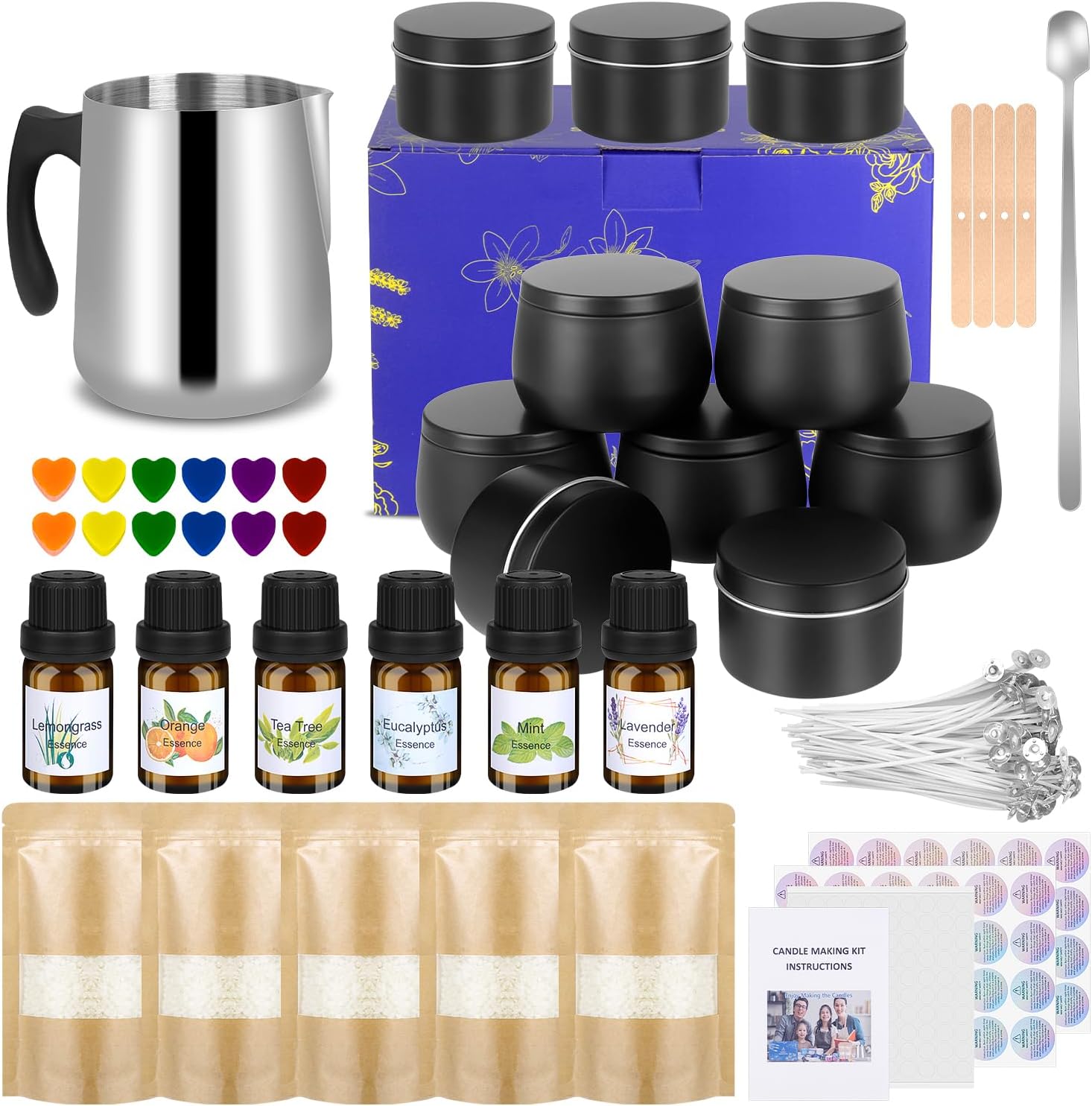 SUPERSUN Candle Making Kit, Special Beeswax Candle Making Supplies, Innovative K...
