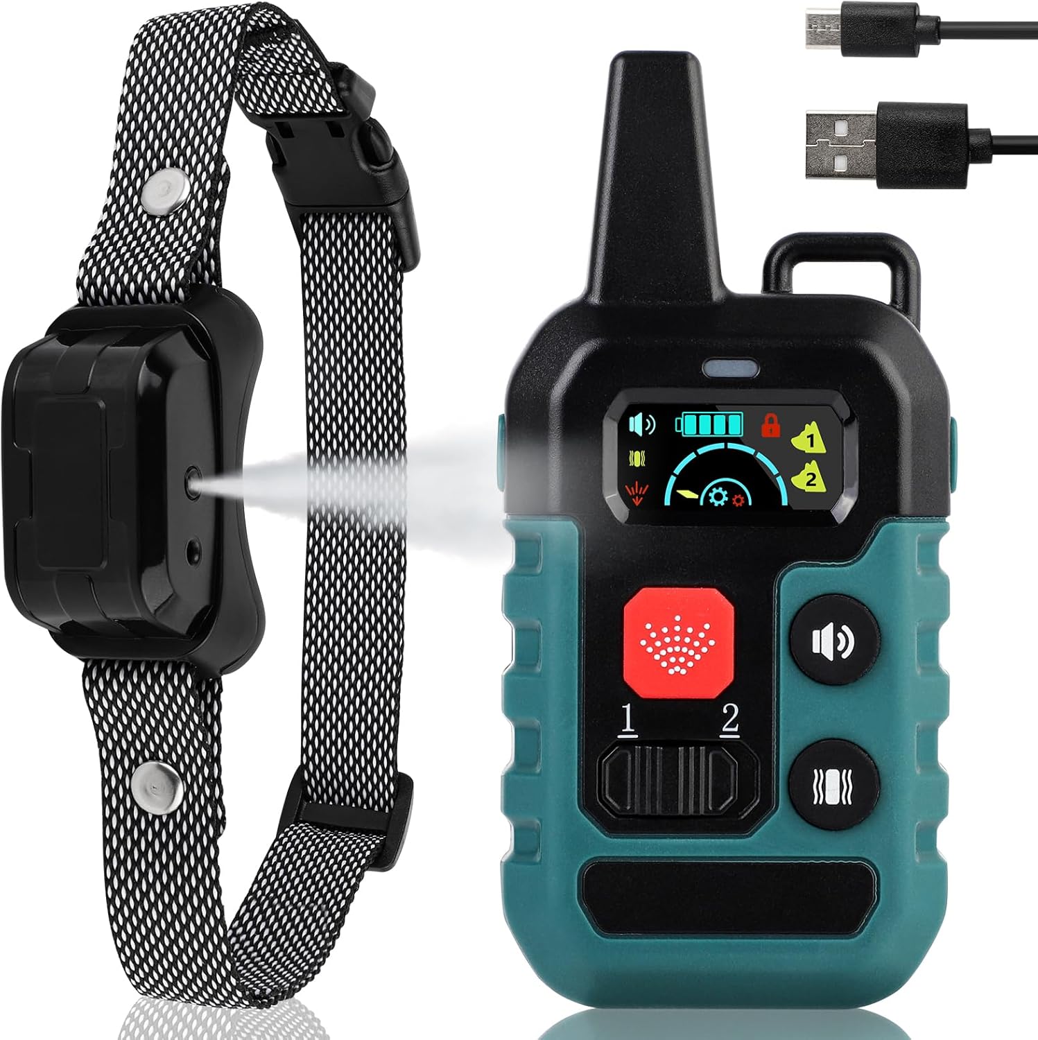 SUPERNIGHT Dog Citronella Anti Bark Spray Collar with Remote No Shock Safe Human...