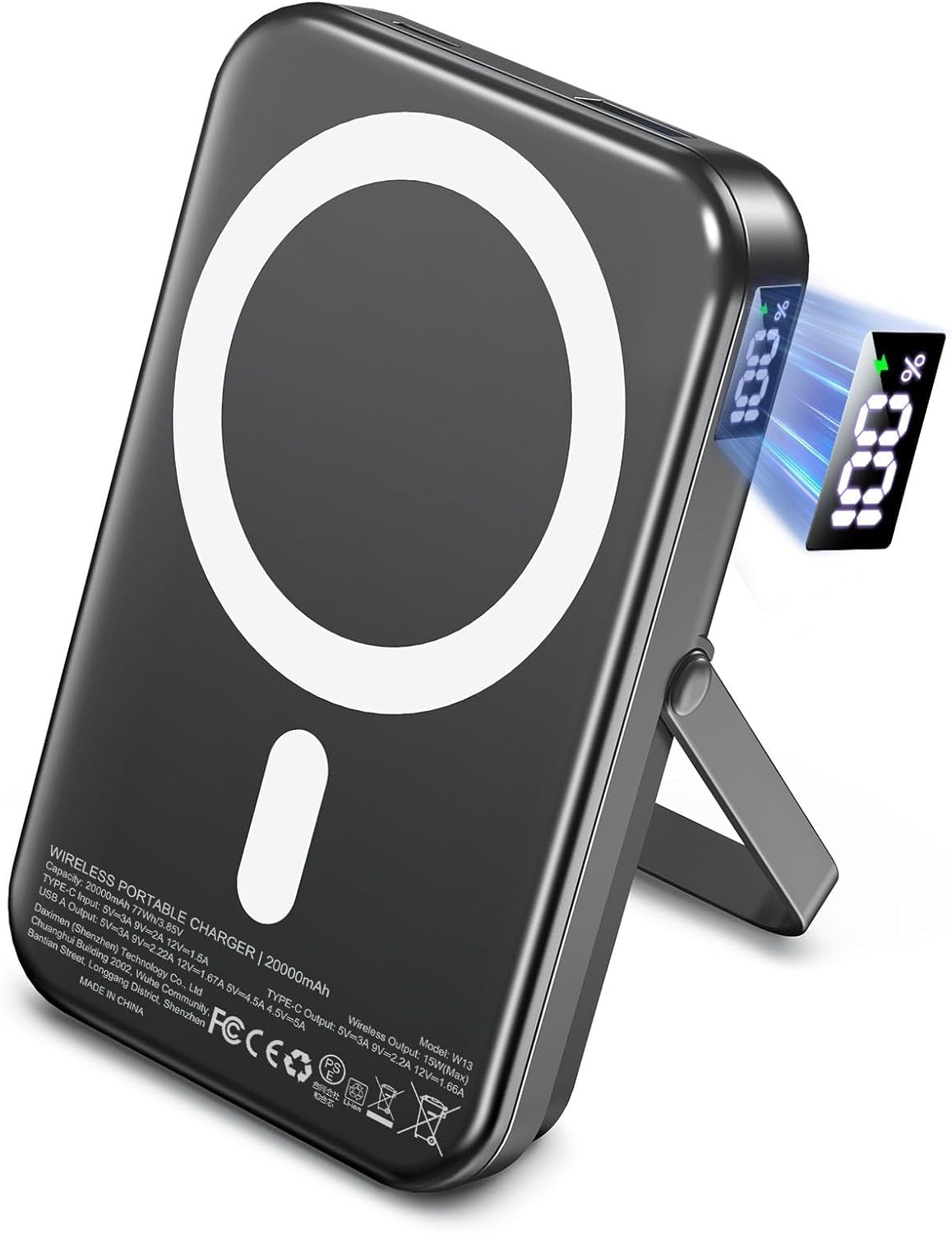 Gxorul Power Bank, Portable Charger Compatible with Magsafe Battery Pack, 20000m...