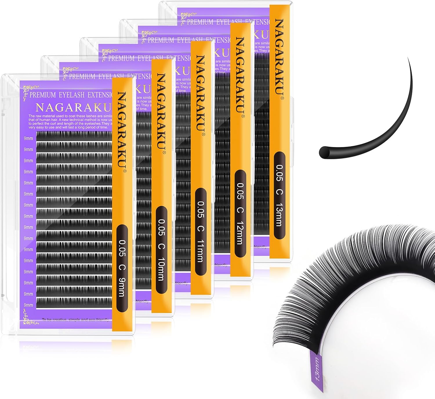 NAGARAKU Eyelash Extensions Supplies, Special Classic 1:1 Lashes, Innovative Ind...