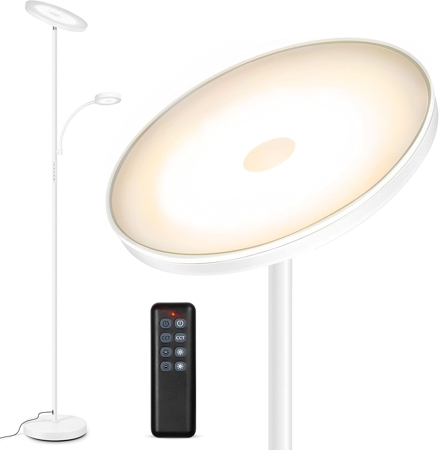 OUTON LED Floor Lamp, Special Floor Lamp with Reading Lamp, Unique LED Floor Lam...