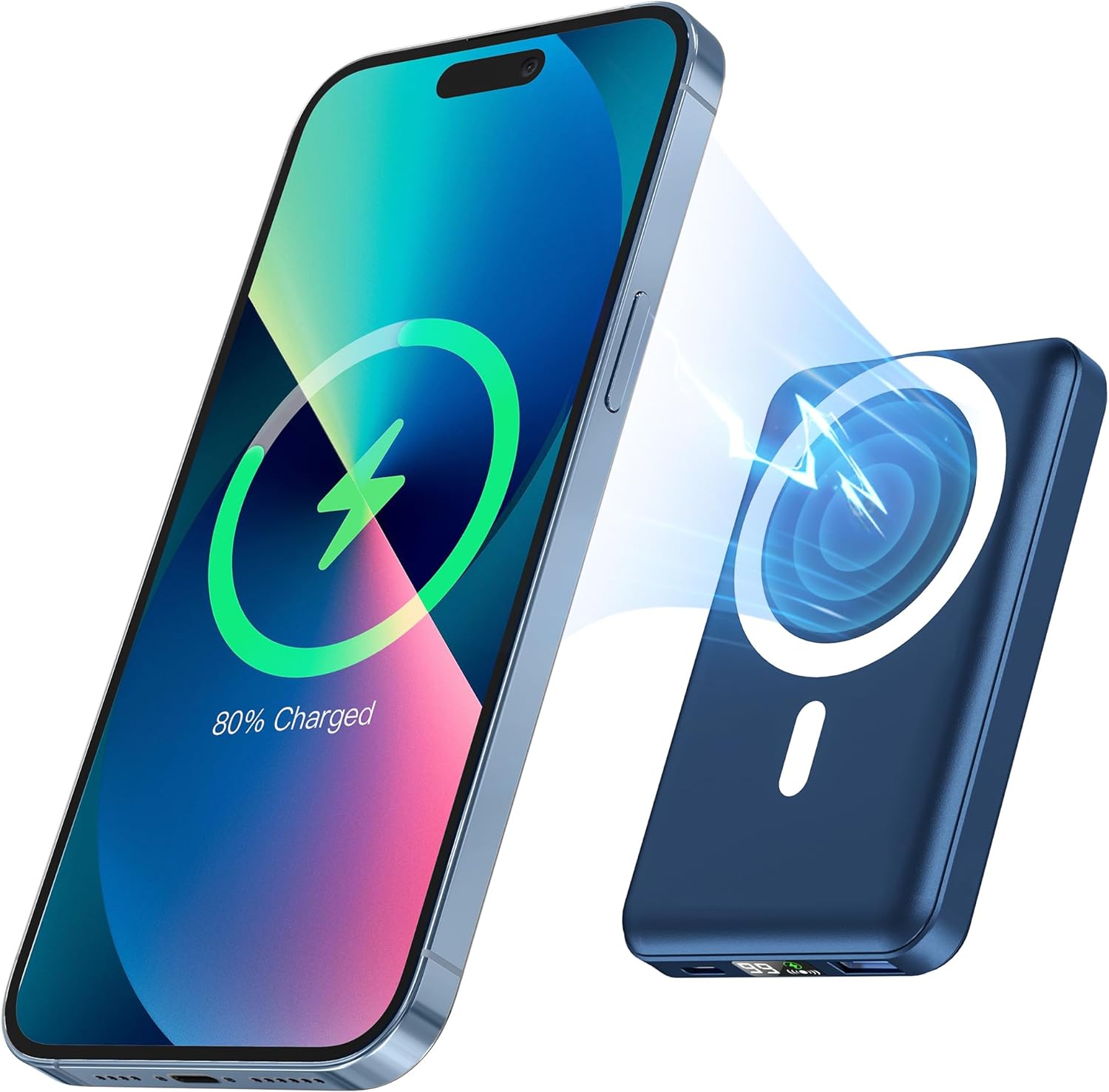 Podoru for Magsafe Power Bank, Special Wireless Power Bank with 10000mAh Capacit...