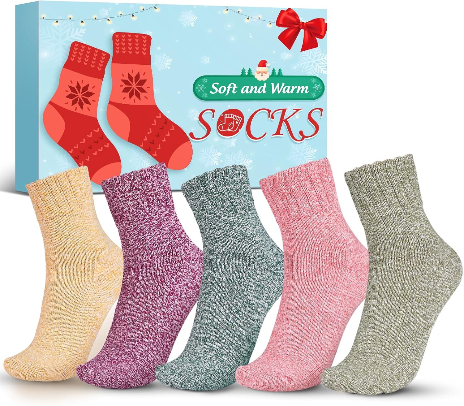 Thermal Socks for Women Christmas Gifts - Warm Womens Socks Ladies Socks Thick W...