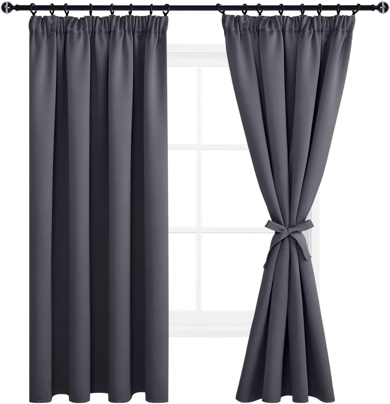 DWCN Blackout Curtains, Special Curtains for Bedroom with Pencil Pleat, High-Qua...