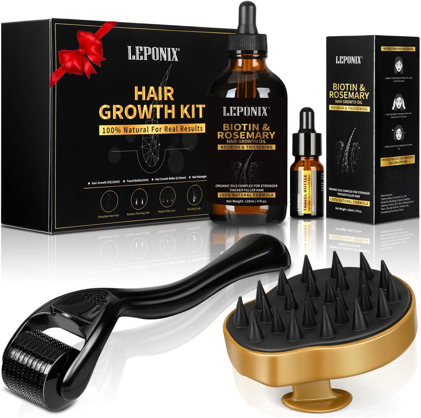 Rosemary Oil for Hair Growth, 120ml Diluted Rosemary Oil Hair Growth Serum with...