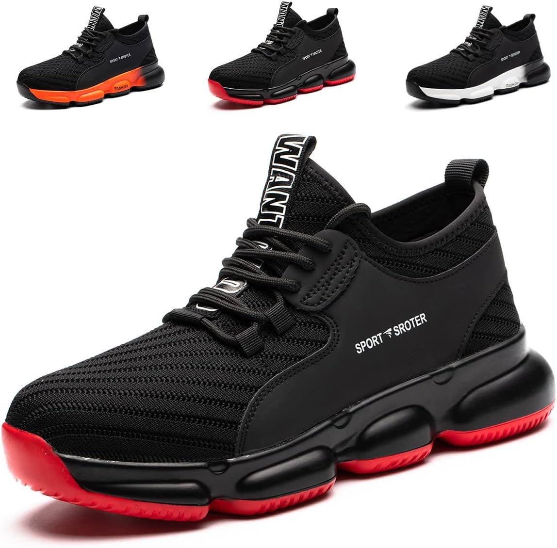 Safety Trainers Men Women Steel Toe Cap Trainers Safety Shoes Work Trainers Ligh...