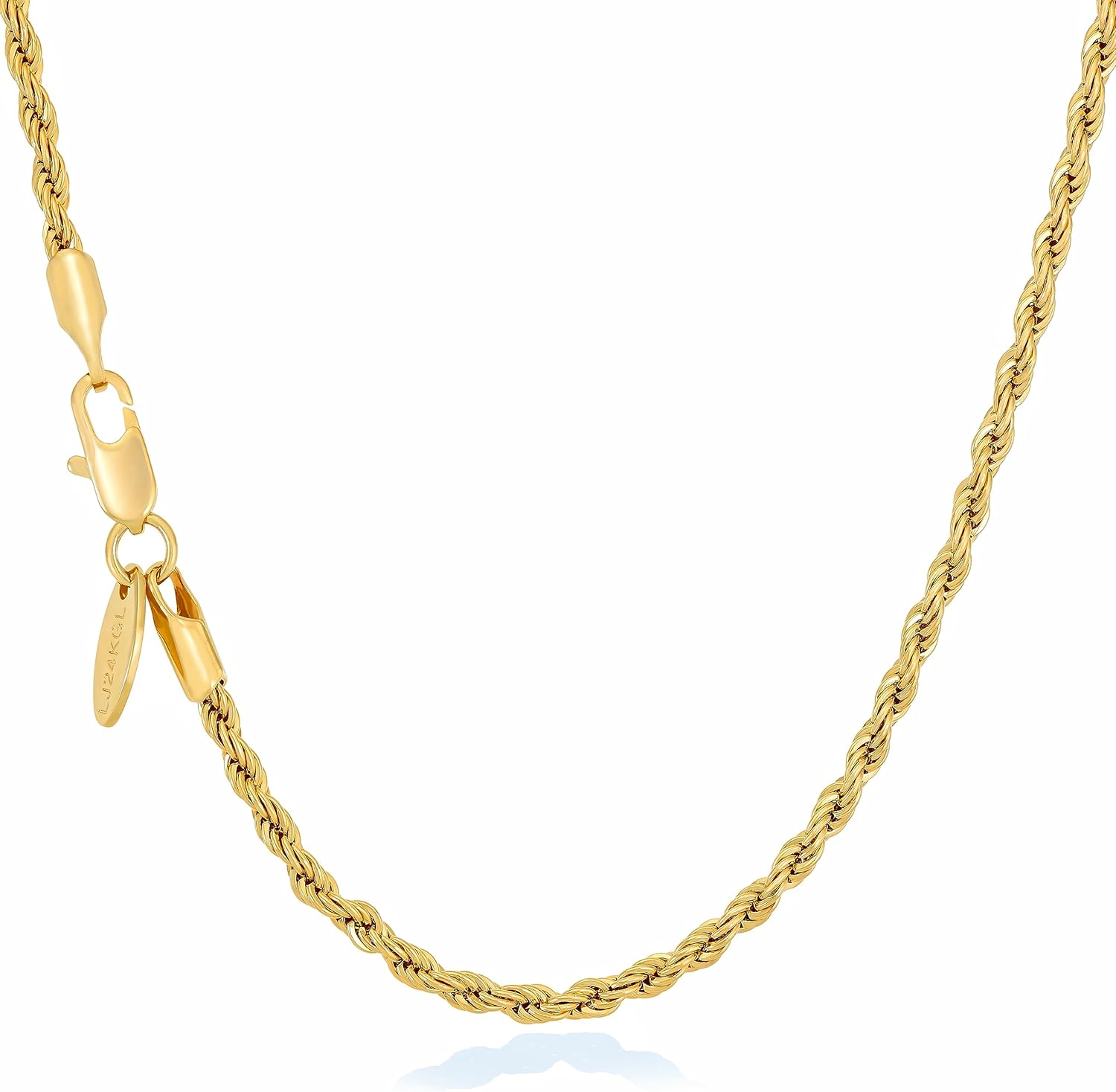 LIFETIME JEWELRY, Special Gold Rope Chain, High-Quality Jewelry for Men, Afforda...