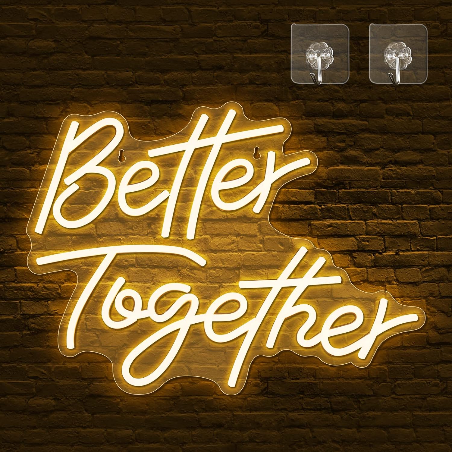 Better Together Neon Signs, Arrinew LED Neon Light Sign USB Powered for Home Wal...