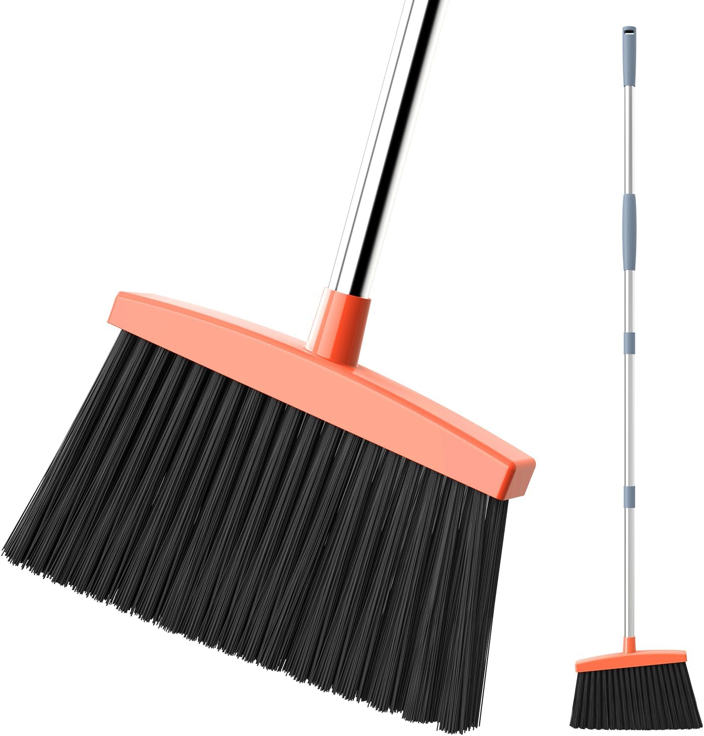 Kelamayi Heavy-Duty Broom Outdoor/Indoor Broom for Floor Cleaning with Long Hand...