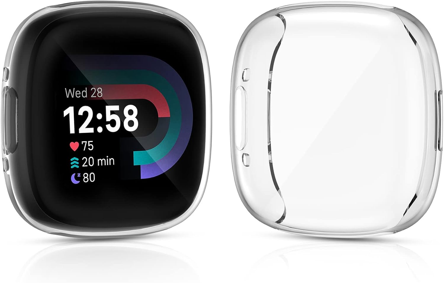 KIMILAR (2 Pack Screen Protector compatible with Fitbit Versa 4, Fitbit Sense 2,...