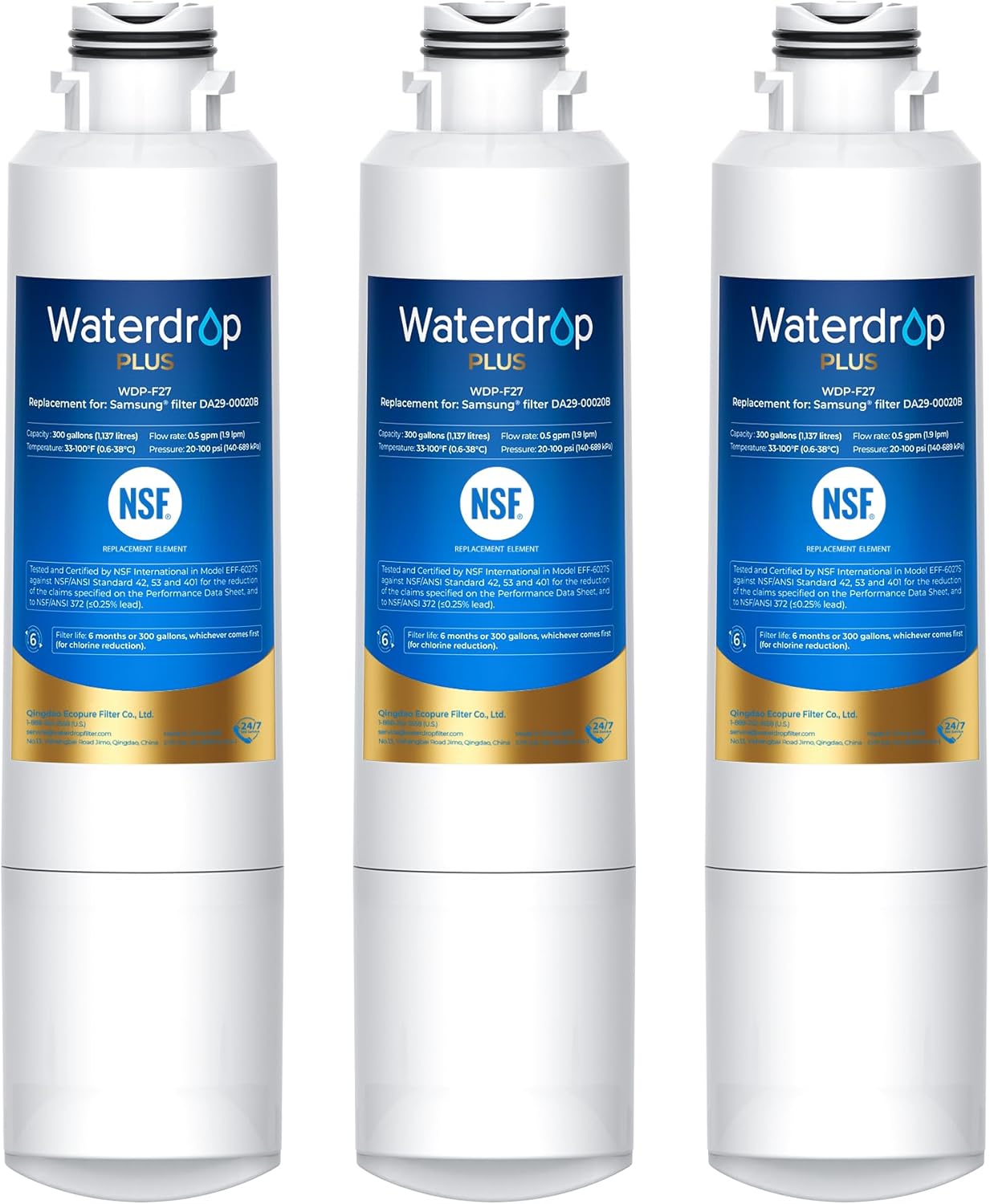 Waterdrop Plus DA29-00020B, Innovative Water Filter, Special NSF 401 Certified F...
