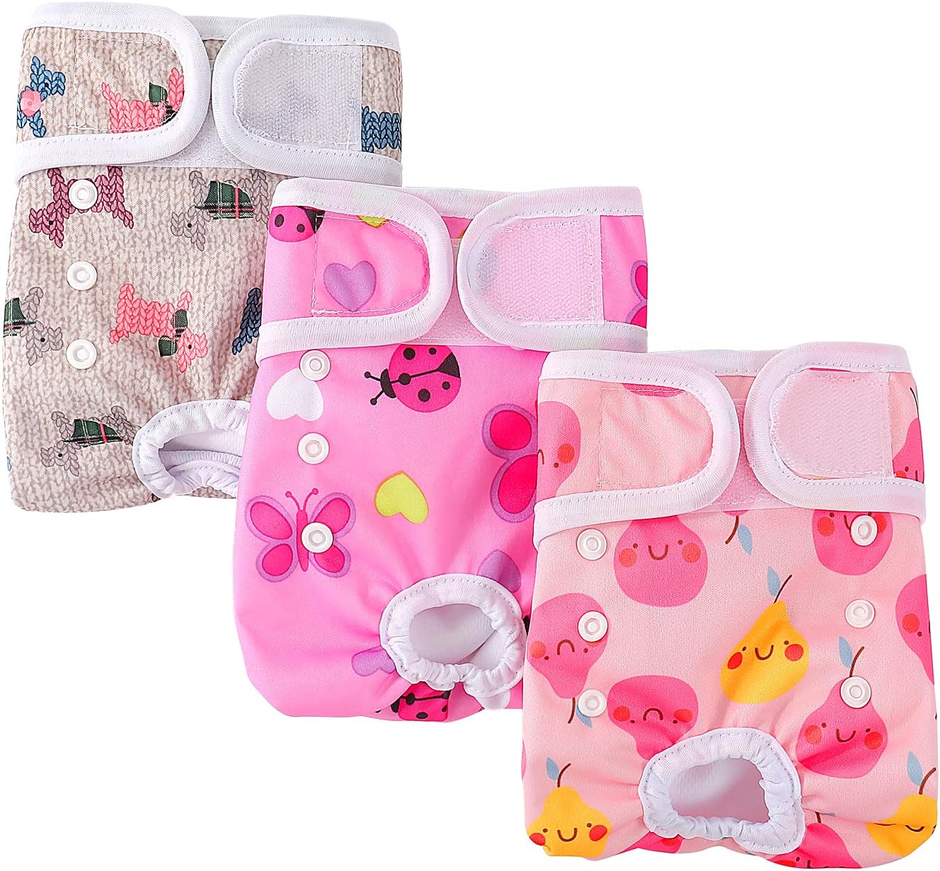 Special COMSLE Dog Nappies Female Medium, Unique Dog Period Heat Pants in Season...
