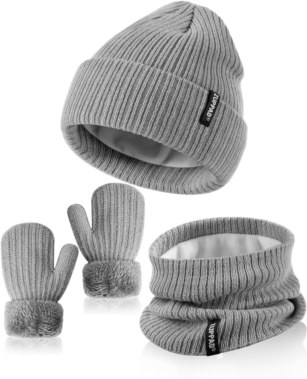 Baby Beanie Mittens Scarf Set, Special Winter Hat and Gloves Neck Warmer Set for...