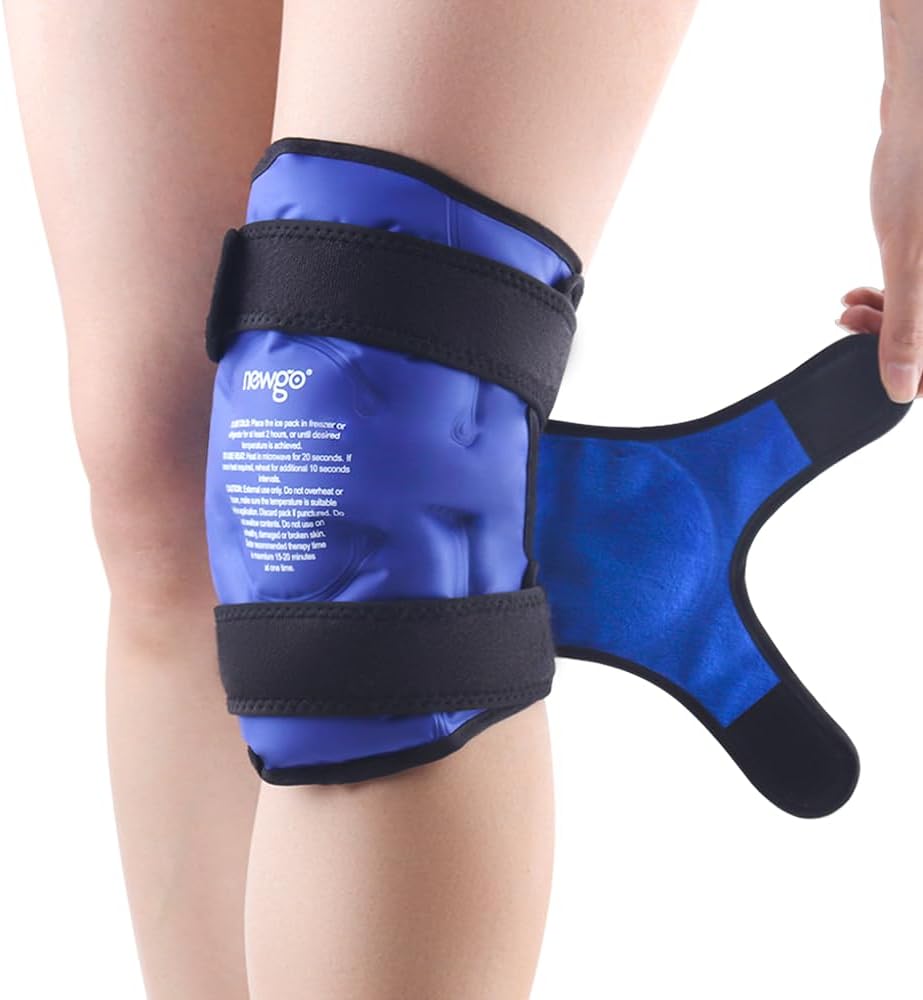 NEWGO Ice Pack for Knee Replacement Surgery, Reusable Gel Cold Pack Wrap Around...
