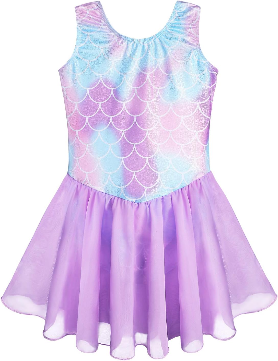 Girls Gymnastics Skirted Leotards Ballet Tutu Dance Dress Mermaid Unicorn Gymnas...