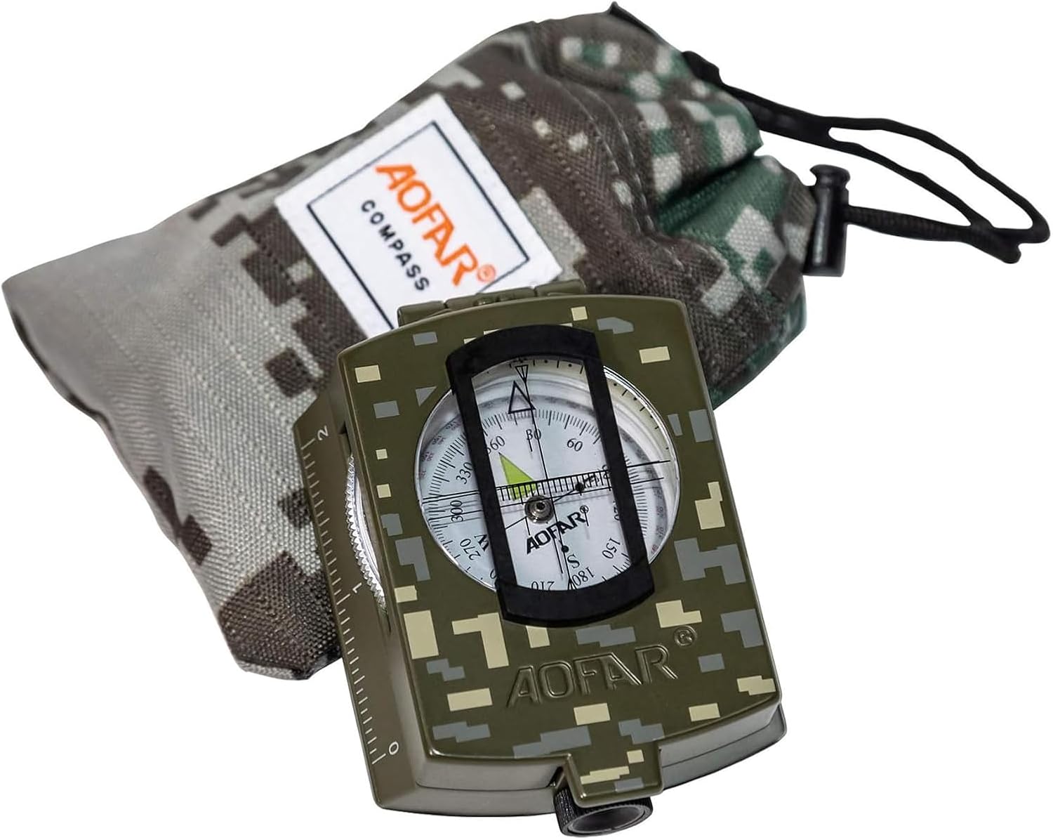 AOFAR Military Compass,AF-4580 Lensatic Sighting,...