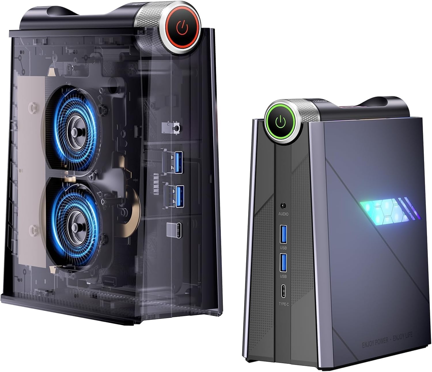 ACEMAGIC Mini PC Gaming PC-Computer: Core i7-11700B (8C/16T,up to 4.8GHz) 16GB D...