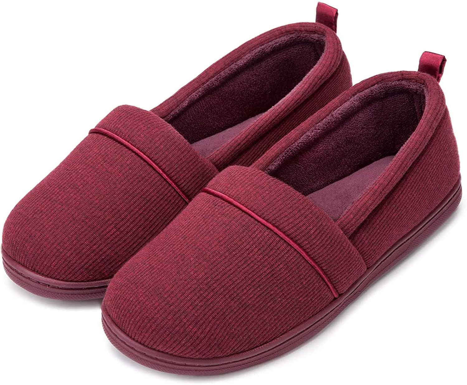 EverFoams Women's Memory Foam Comfort Knit House Shoes, Special Lightweight Loaf...