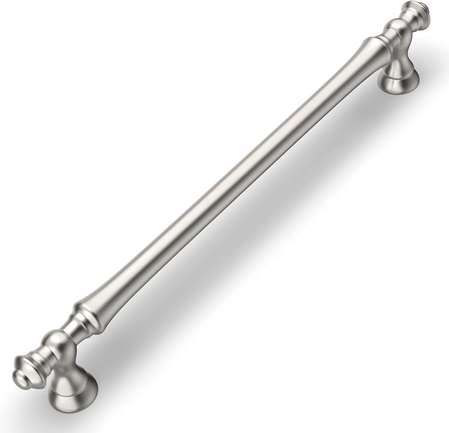 Amerdeco 10 Pack Brushed Satin Nickel Cabinet Pulls 7.5 Inch(192mm) Hole Center...