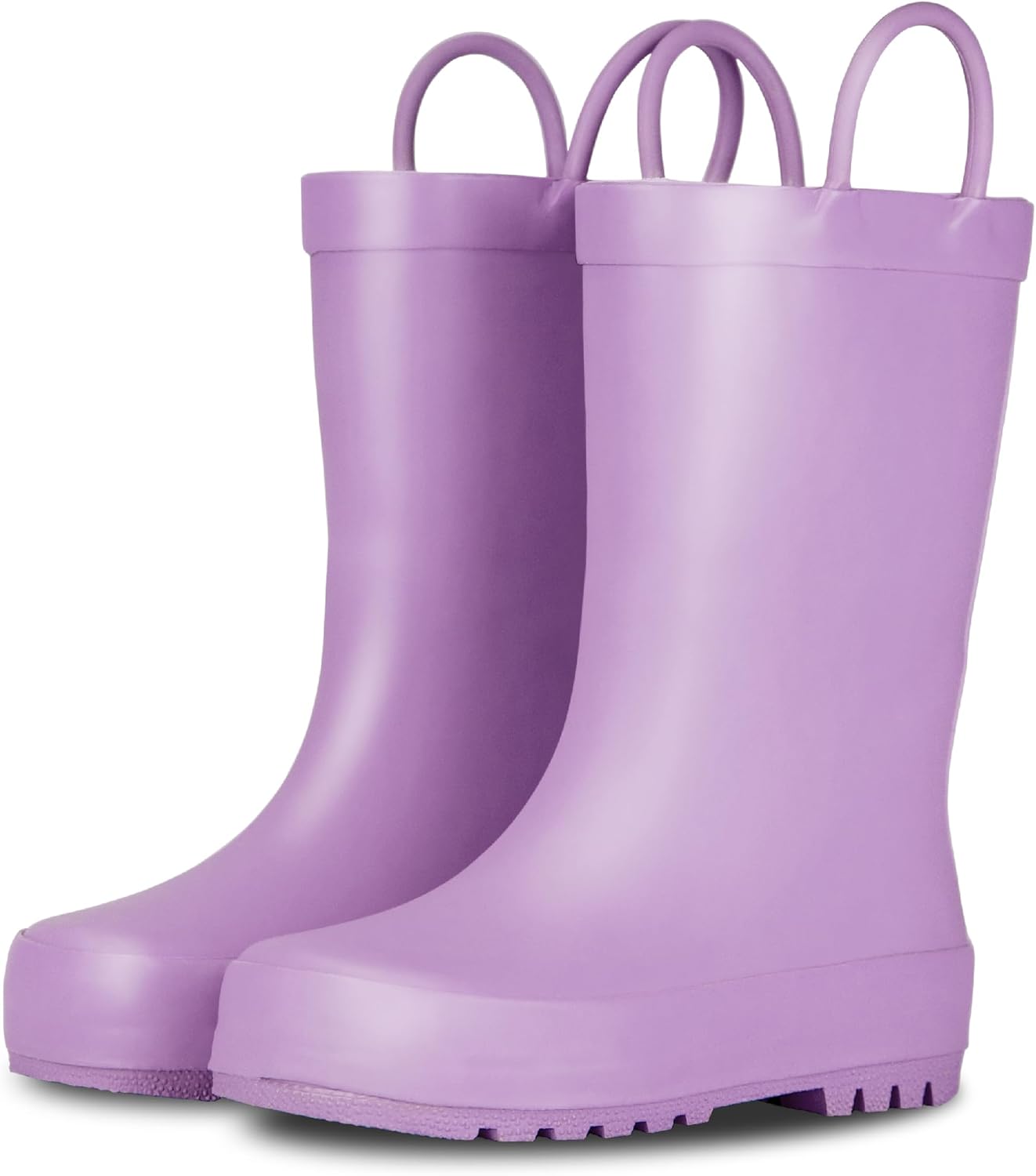 Lone Cone Premium Natural Rubber Rain Boots for Toddlers and Kids with Solid Des...