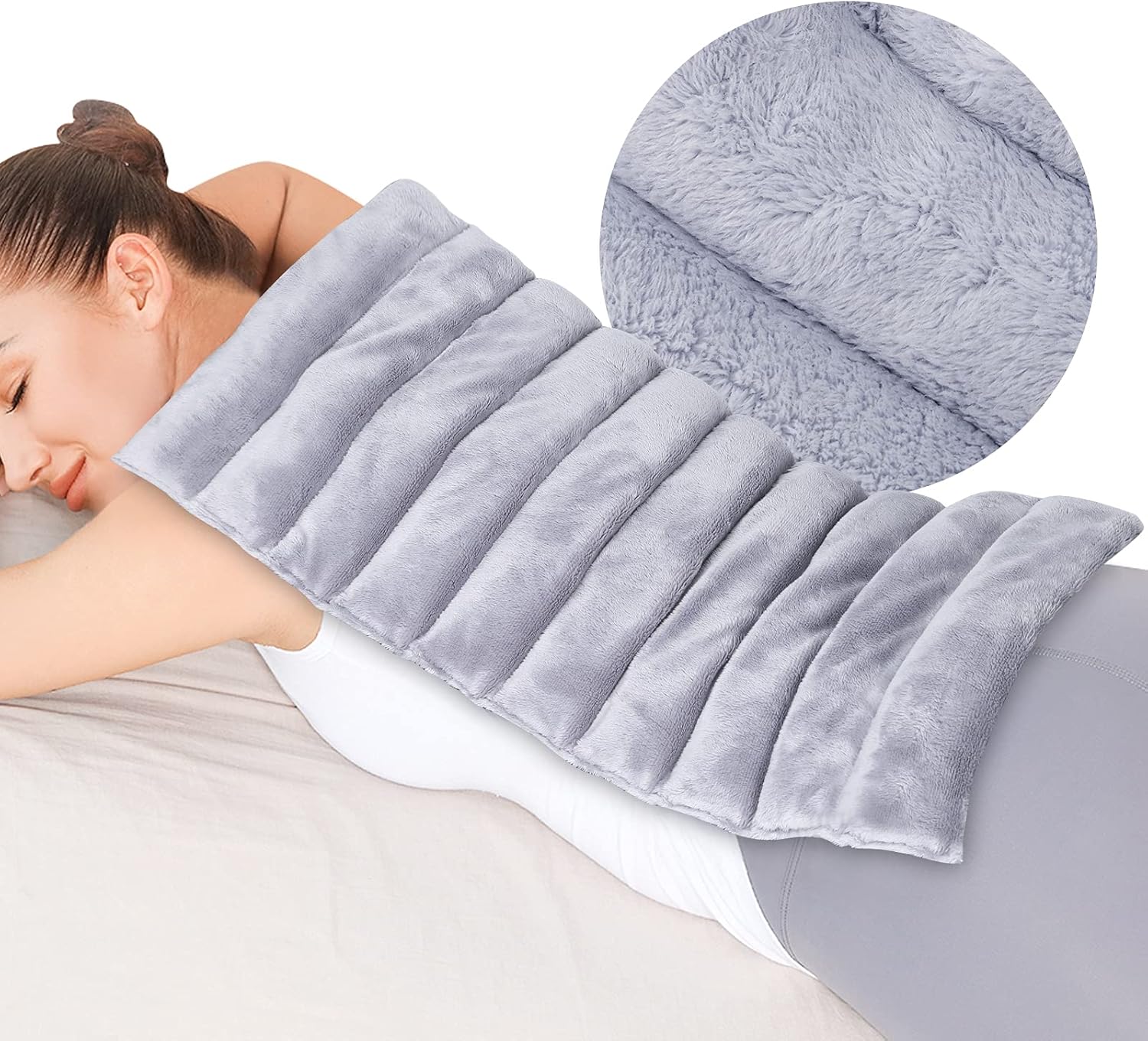 REVIX Extra Large Microwave Heating Pad, Special Heating Pad for Back Pain Relie...