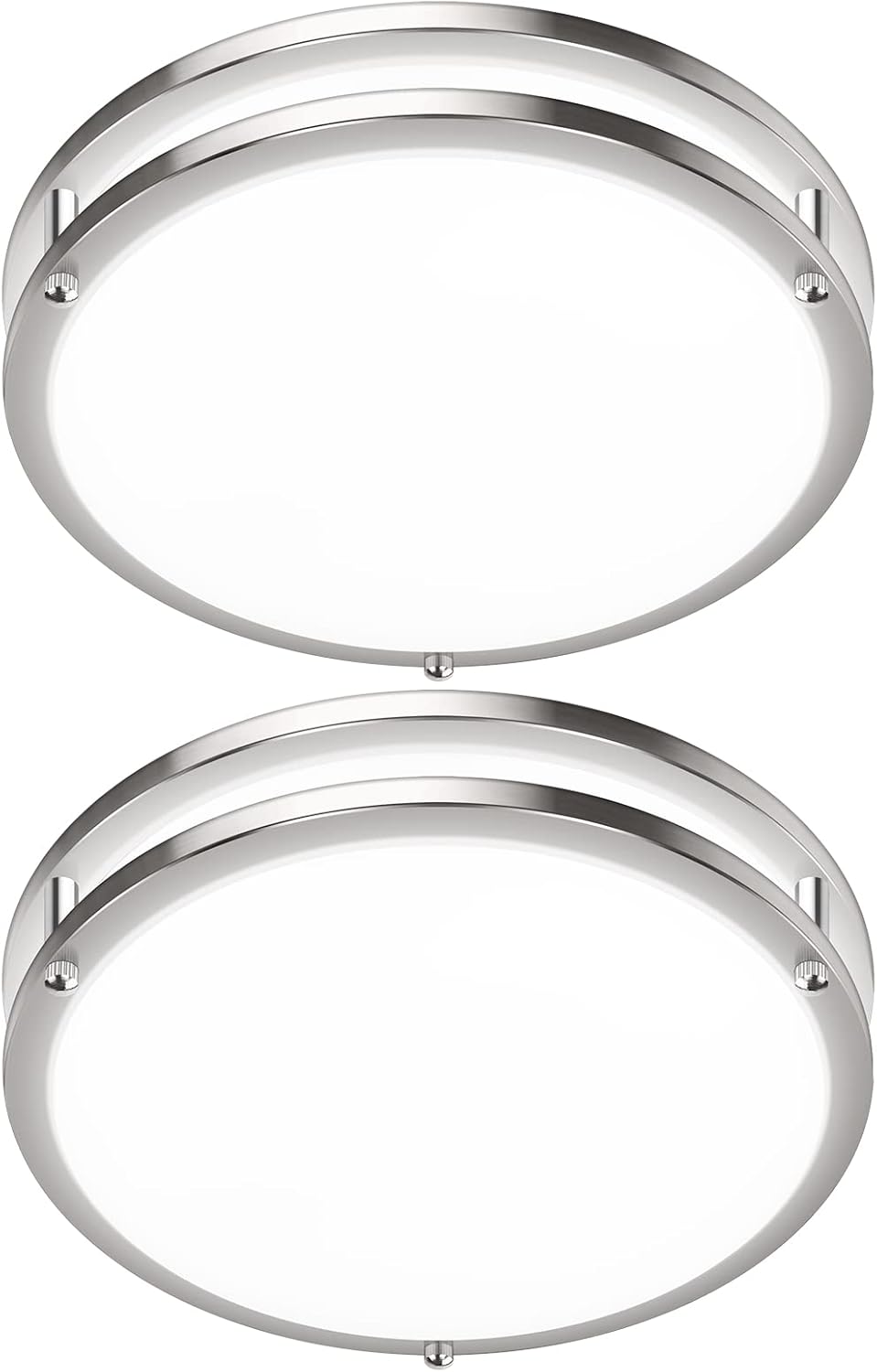 2-Pack 36W LED Ceiling Light Fixture (450W Equiv), 12IN Modern Flush Mount Ceili...