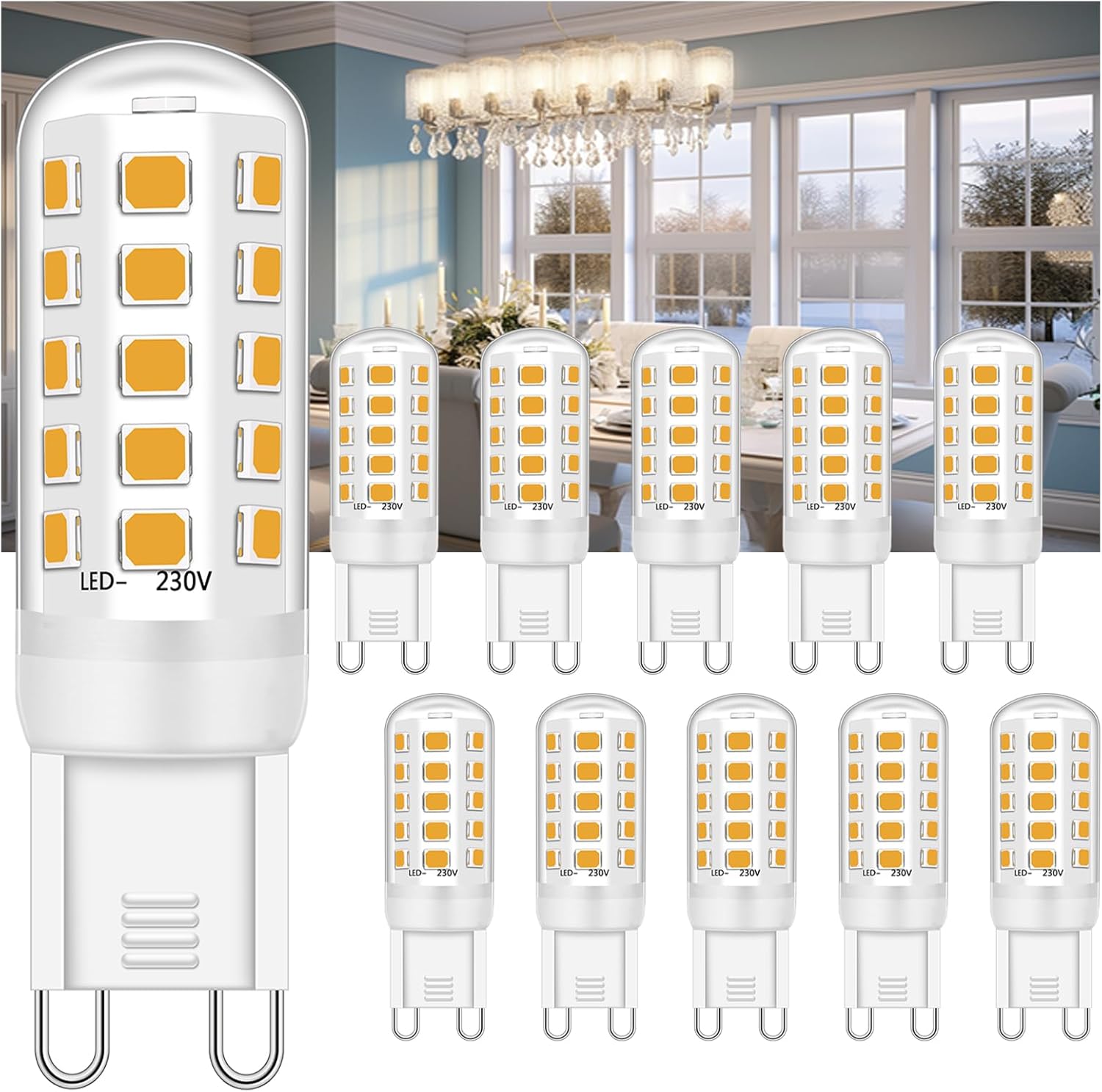 Ugvmn G9 LED Bulb, Special LED Bulb Equivalent to 28W 33W 40W Halogen Bulbs, Inn...