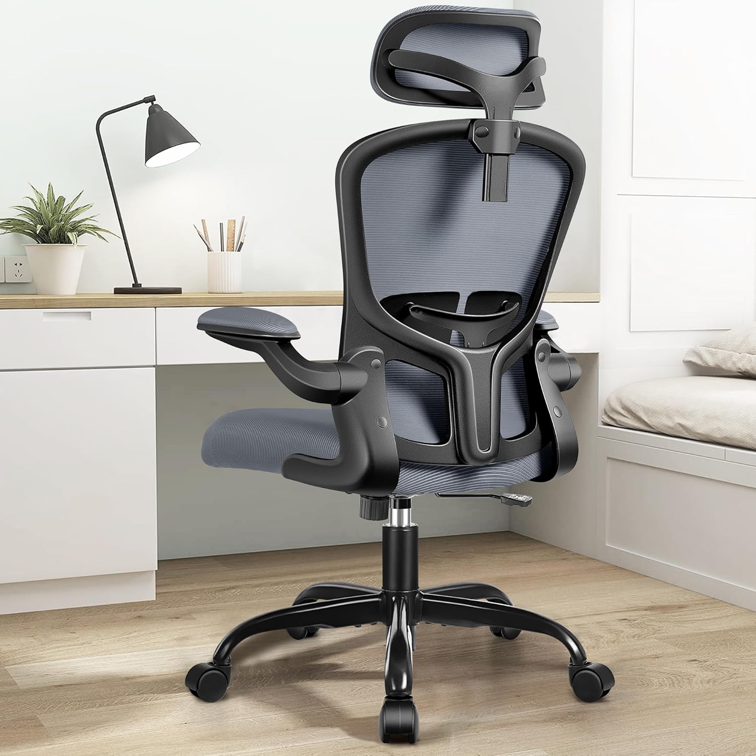 FelixKing Office Desk Chairs, Ergonomic PC Desk Chair with Wheels, Adjustable Lu...