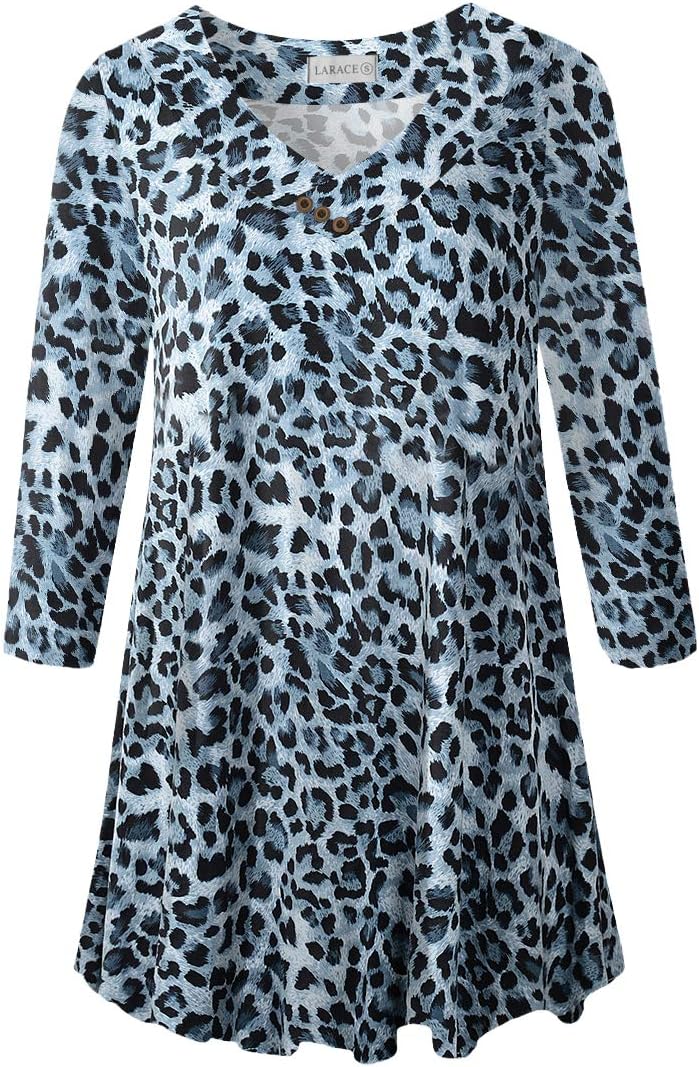 LARACE Plus Size Tunic for Women, Special Women's 3/4 Sleeve Tops and Blouses, U...