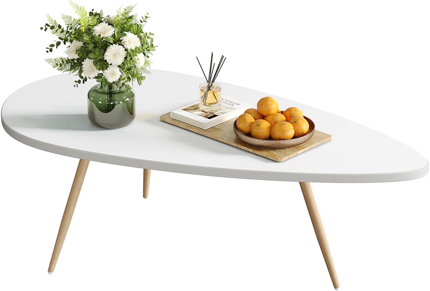 SAYGOER Modern Coffee Table, Unique Coffee Table for Small Space, Special Simple...