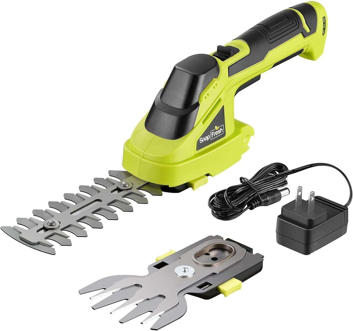 SnapFresh Cordless Grass Shear, Special 2 in 1 Handheld Hedge Trimmer, Innovativ...