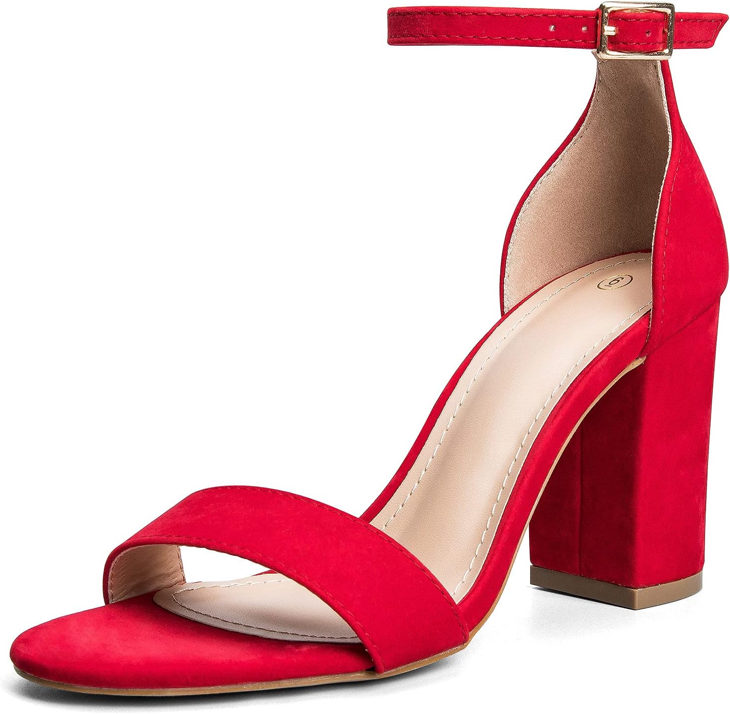 COASIS Women's Chunky Block Heels Open Toe Ankle Strap 3.5 Inch Heeled Sandals 7...
